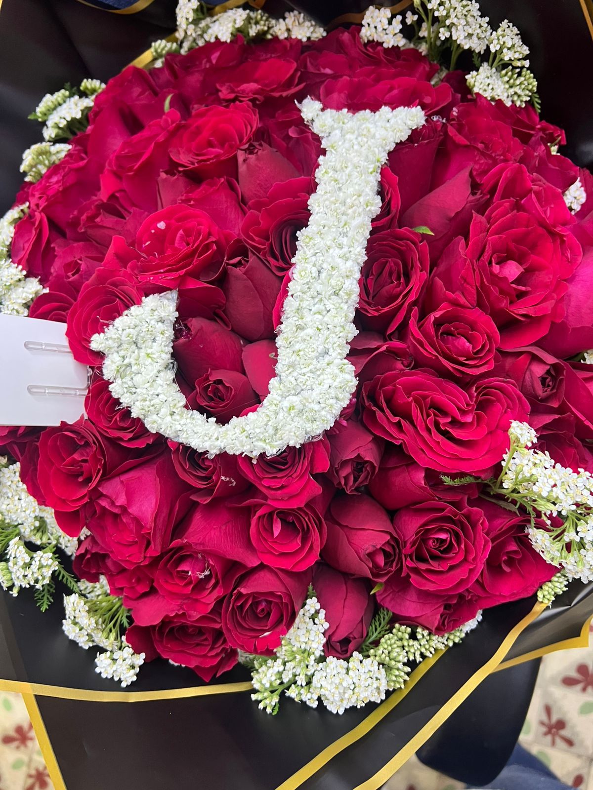 Ramo de rosas nacionales con letra